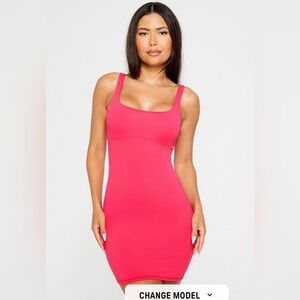 Fabletics Pure Luxe Mini Dress Raspberry Fizz XXS NWT $95